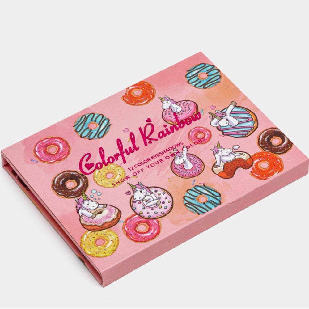 Colorful Rainbows Eyeshadow Palette donuts & unicorn new! Unopened!